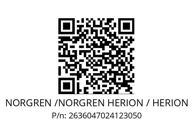   NORGREN /NORGREN HERION / HERION 2636047024123050