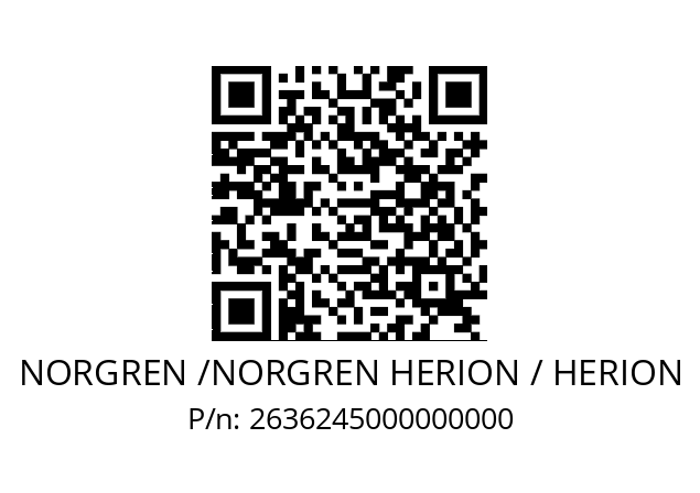   NORGREN /NORGREN HERION / HERION 2636245000000000