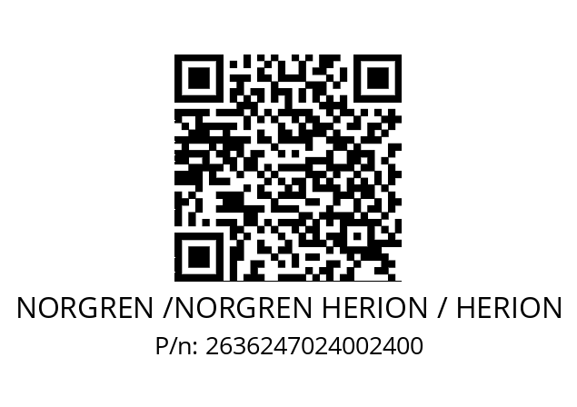   NORGREN /NORGREN HERION / HERION 2636247024002400