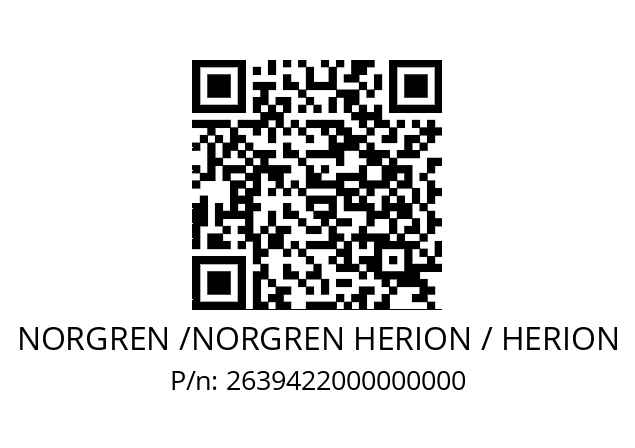   NORGREN /NORGREN HERION / HERION 2639422000000000