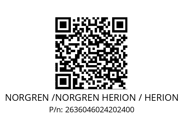   NORGREN /NORGREN HERION / HERION 2636046024202400