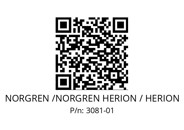   NORGREN /NORGREN HERION / HERION 3081-01