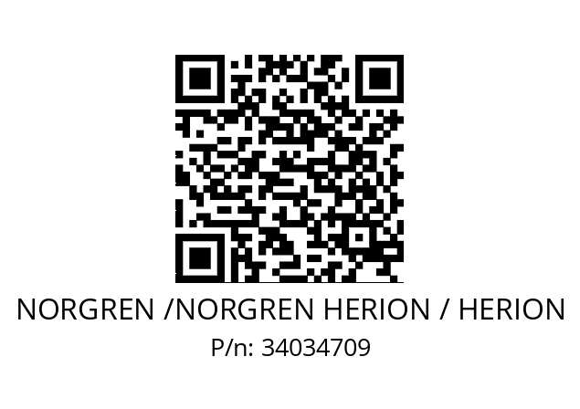   NORGREN /NORGREN HERION / HERION 34034709