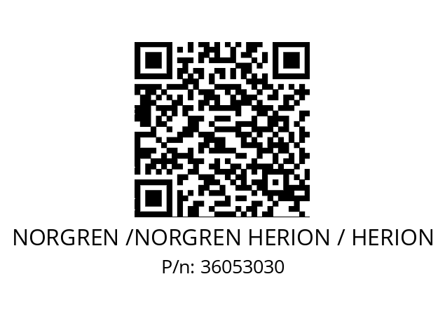   NORGREN /NORGREN HERION / HERION 36053030