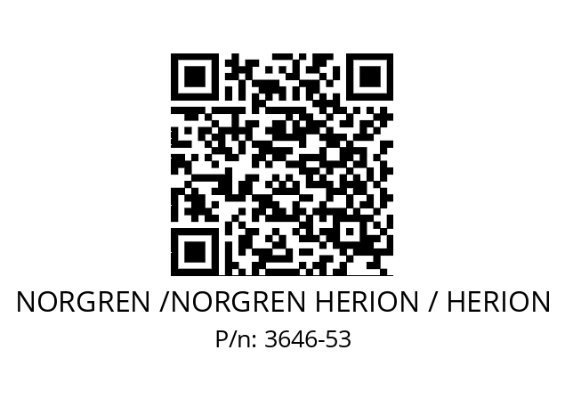   NORGREN /NORGREN HERION / HERION 3646-53