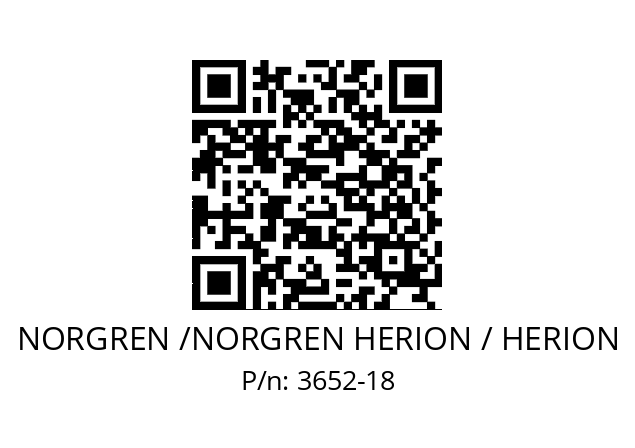   NORGREN /NORGREN HERION / HERION 3652-18