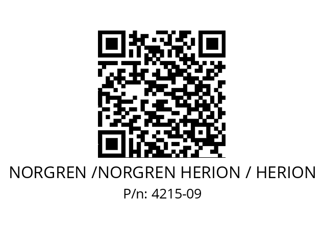   NORGREN /NORGREN HERION / HERION 4215-09