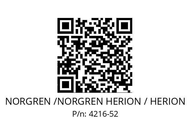   NORGREN /NORGREN HERION / HERION 4216-52