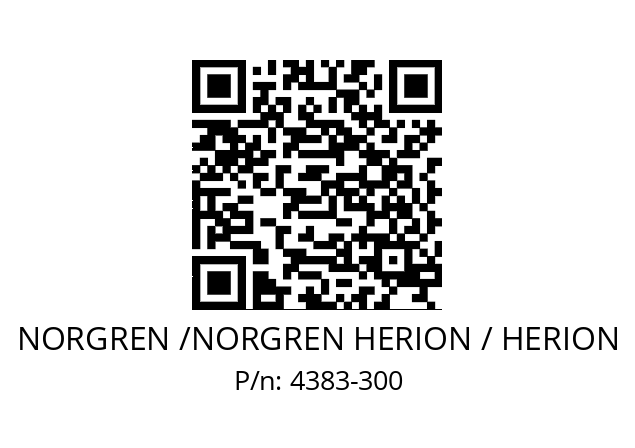   NORGREN /NORGREN HERION / HERION 4383-300