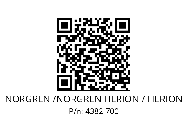   NORGREN /NORGREN HERION / HERION 4382-700