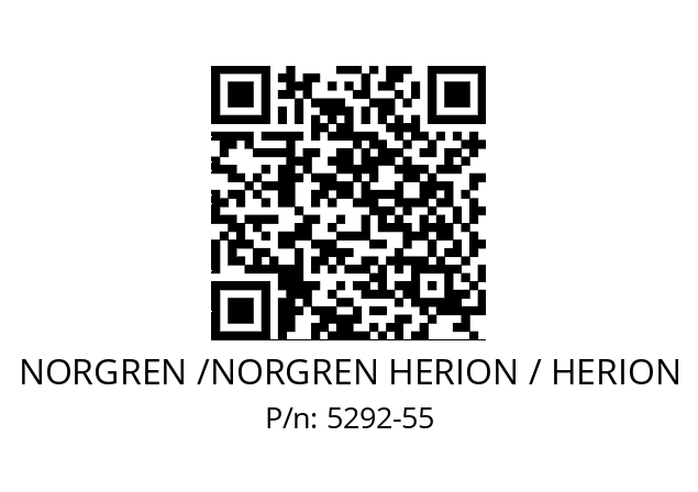   NORGREN /NORGREN HERION / HERION 5292-55