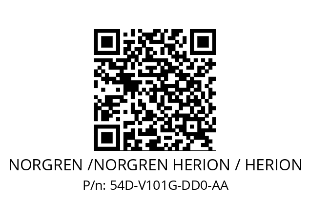   NORGREN /NORGREN HERION / HERION 54D-V101G-DD0-AA