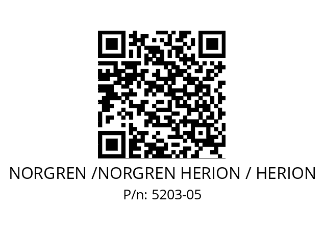   NORGREN /NORGREN HERION / HERION 5203-05