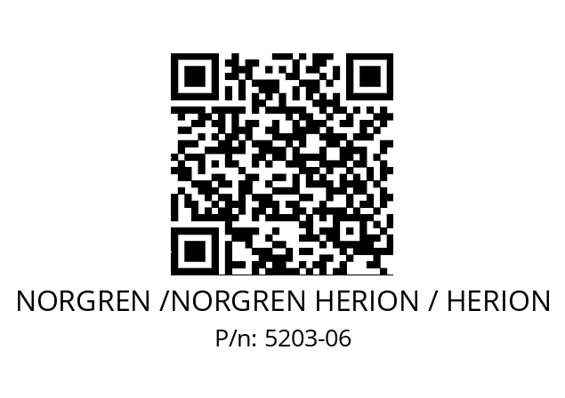   NORGREN /NORGREN HERION / HERION 5203-06