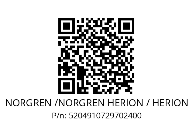   NORGREN /NORGREN HERION / HERION 5204910729702400