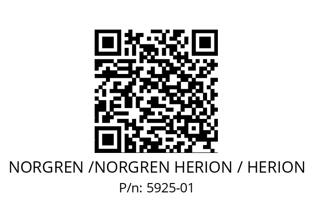   NORGREN /NORGREN HERION / HERION 5925-01