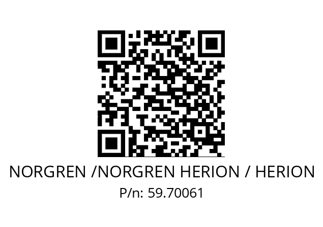   NORGREN /NORGREN HERION / HERION 59.70061