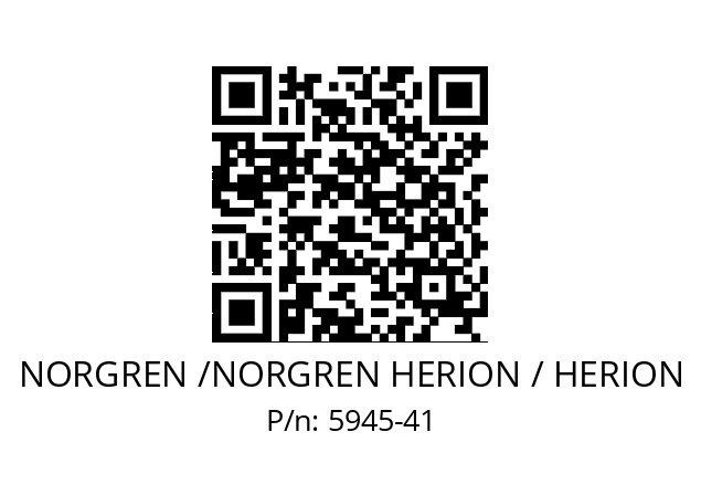   NORGREN /NORGREN HERION / HERION 5945-41