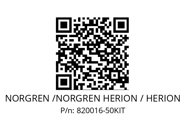   NORGREN /NORGREN HERION / HERION 820016-50KIT