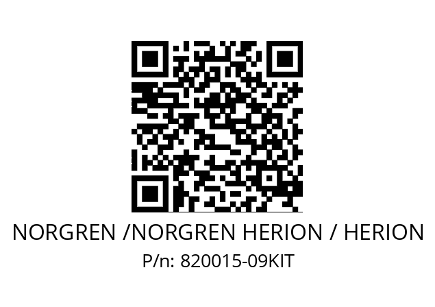   NORGREN /NORGREN HERION / HERION 820015-09KIT