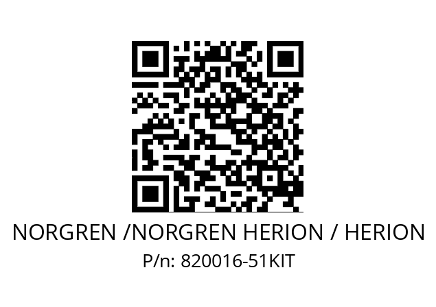   NORGREN /NORGREN HERION / HERION 820016-51KIT