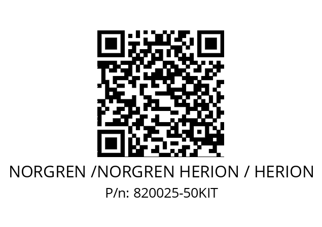   NORGREN /NORGREN HERION / HERION 820025-50KIT