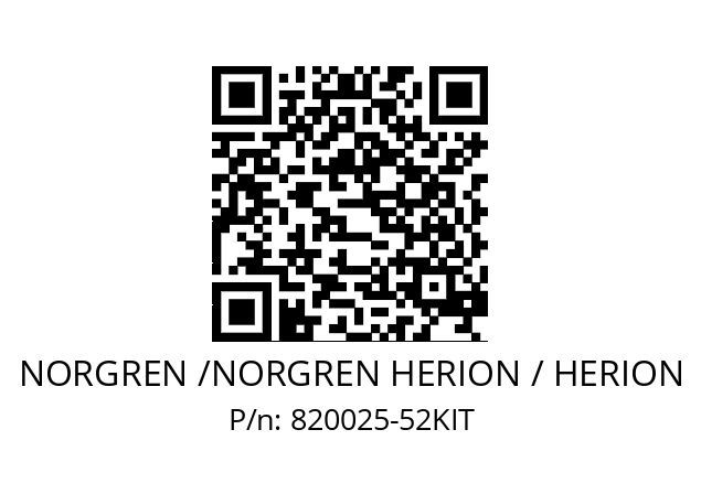   NORGREN /NORGREN HERION / HERION 820025-52KIT