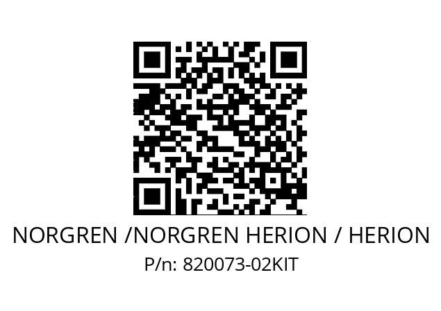   NORGREN /NORGREN HERION / HERION 820073-02KIT