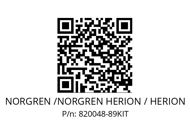   NORGREN /NORGREN HERION / HERION 820048-89KIT