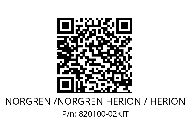   NORGREN /NORGREN HERION / HERION 820100-02KIT