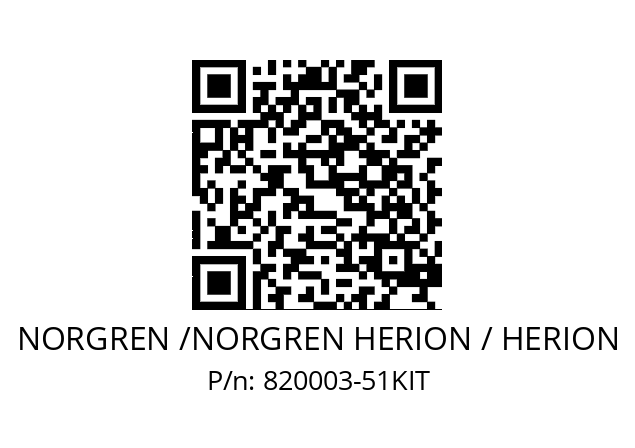   NORGREN /NORGREN HERION / HERION 820003-51KIT