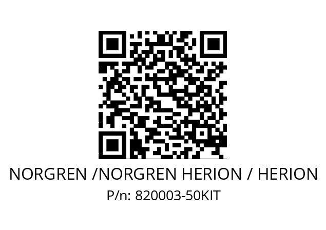   NORGREN /NORGREN HERION / HERION 820003-50KIT