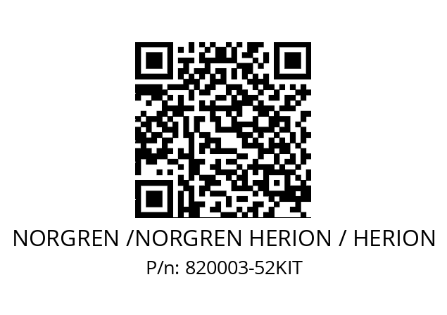   NORGREN /NORGREN HERION / HERION 820003-52KIT