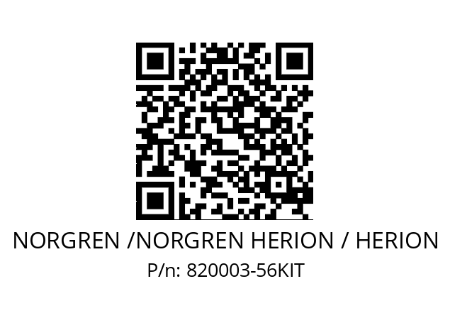   NORGREN /NORGREN HERION / HERION 820003-56KIT