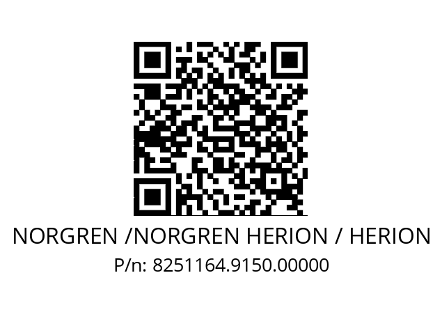   NORGREN /NORGREN HERION / HERION 8251164.9150.00000