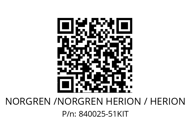   NORGREN /NORGREN HERION / HERION 840025-51KIT