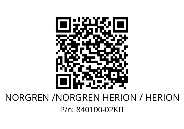   NORGREN /NORGREN HERION / HERION 840100-02KIT