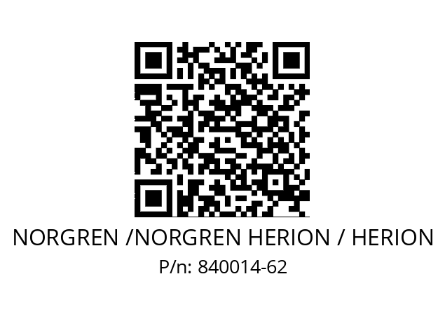   NORGREN /NORGREN HERION / HERION 840014-62