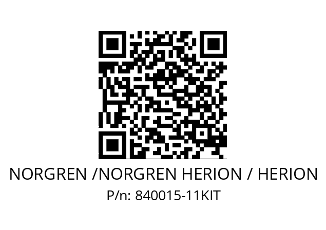   NORGREN /NORGREN HERION / HERION 840015-11KIT