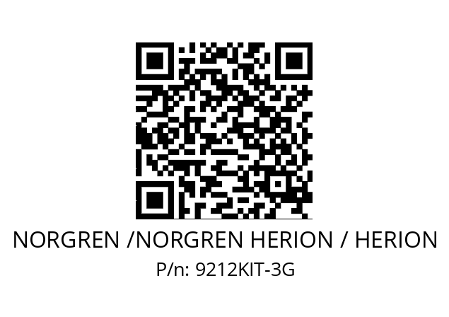   NORGREN /NORGREN HERION / HERION 9212KIT-3G