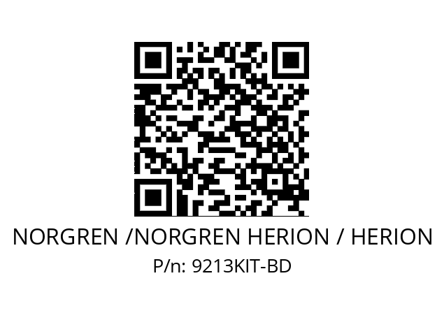   NORGREN /NORGREN HERION / HERION 9213KIT-BD