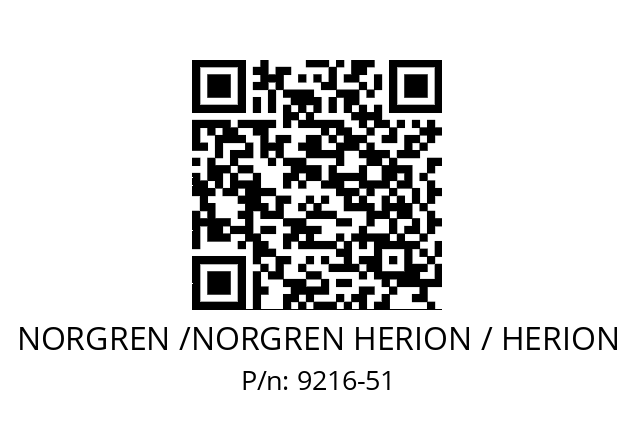   NORGREN /NORGREN HERION / HERION 9216-51