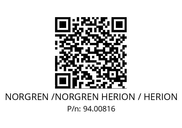   NORGREN /NORGREN HERION / HERION 94.00816