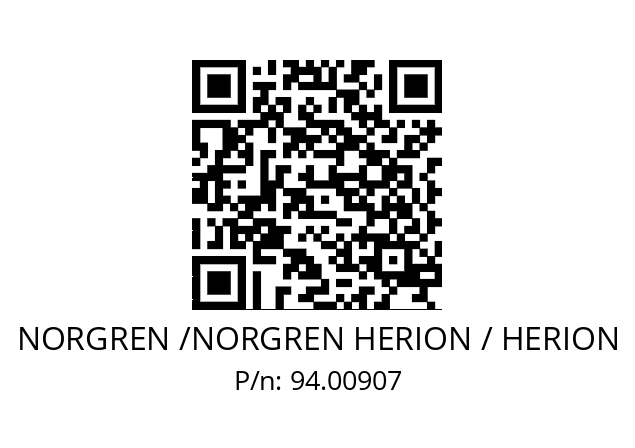   NORGREN /NORGREN HERION / HERION 94.00907