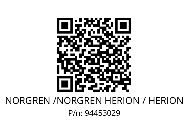   NORGREN /NORGREN HERION / HERION 94453029