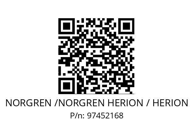   NORGREN /NORGREN HERION / HERION 97452168