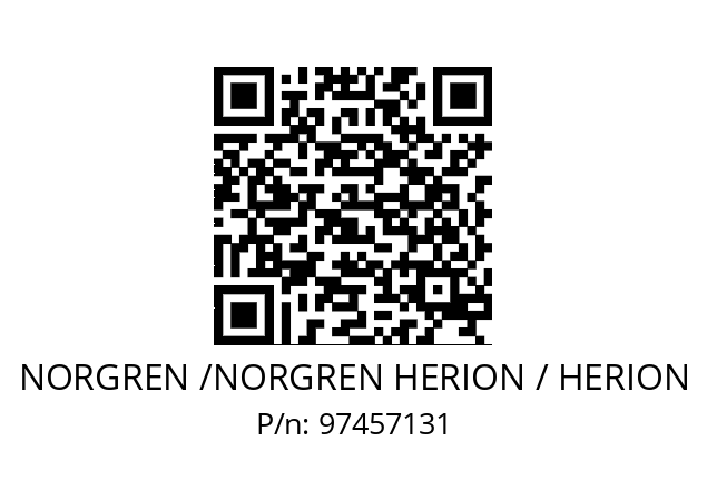   NORGREN /NORGREN HERION / HERION 97457131