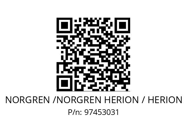   NORGREN /NORGREN HERION / HERION 97453031