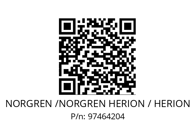   NORGREN /NORGREN HERION / HERION 97464204