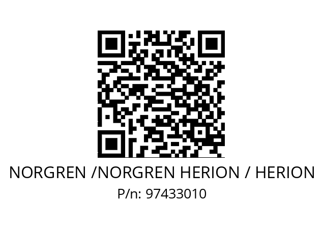   NORGREN /NORGREN HERION / HERION 97433010